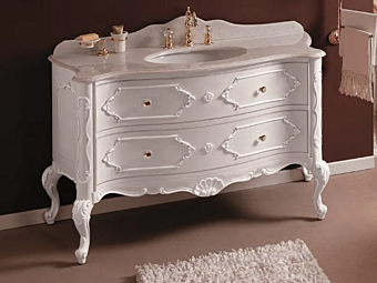 Floor standing wooden vanity unit with drawers Gaia Mobili Anastasia factory GAIA from Italy