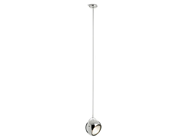 Metal Pendant Lamp Beluga Steel Fabbian factory Fabbian from Italy. Foto №2