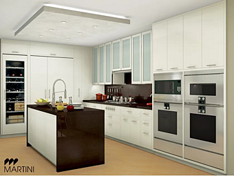 Kitchen with island Manhattan style Martini Interiors Kitchen with island Manhattan style Martini Interiors factory MARTINI INTERIORS from Italy