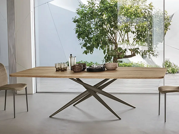 Rectangular wooden table SEDIT Tiffany collection factory SEDIT from Italy. Foto №1