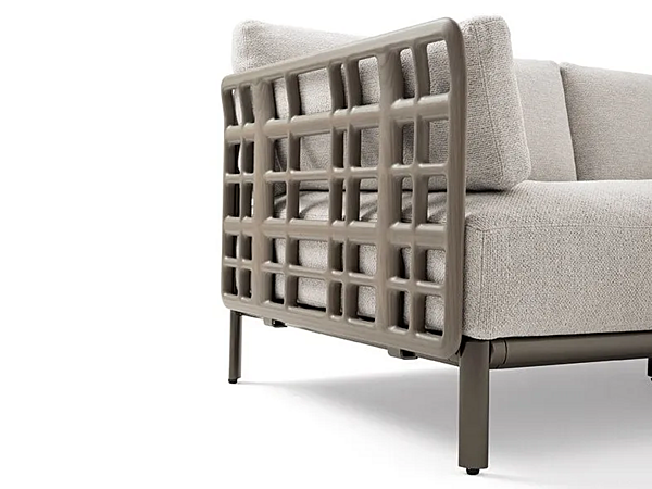 4-seater garden sofa in fabric and painted metal GIORGETTI Aldia 91030 factory GIORGETTI from Italy. Foto №3