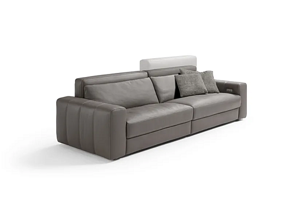 Relaxing leather sofa with electric motion Egoitaliano Darlene factory Egoitaliano from Italy. Foto №2