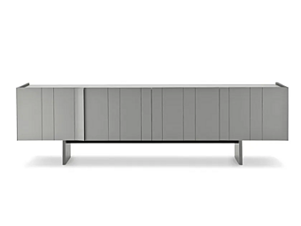 Tanned Leather Sideboard with Doors i 4 Mariani Papier