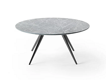 Round stone coffee table Zefiro FLEXFORM factory FLEXFORM from Italy