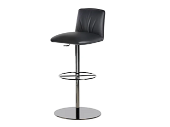 Height Adjustable Leather Stool Blossom 840 A Gas Potocco 840/A-GAS factory POTOCCO from Italy