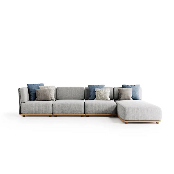 Modular 4-Seater Garden Sofa in Fabric Atmosphera Switch factory ATMOSPHERA from Italy. Foto №10