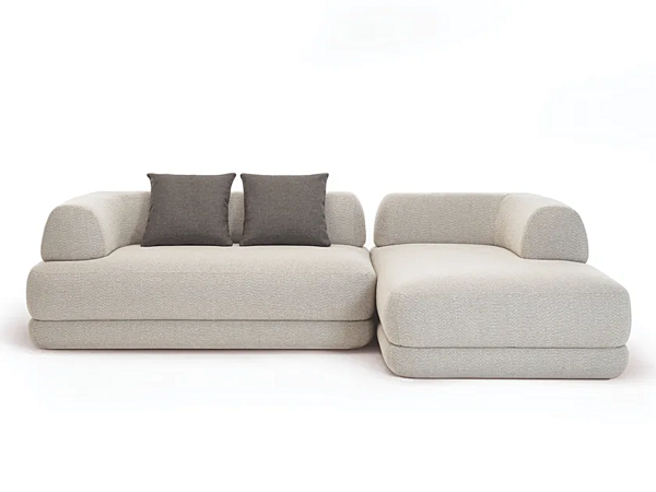 Sectional fabric sofa with soft back ZANOTTA Bumper factory ZANOTTA from Italy. Foto №2