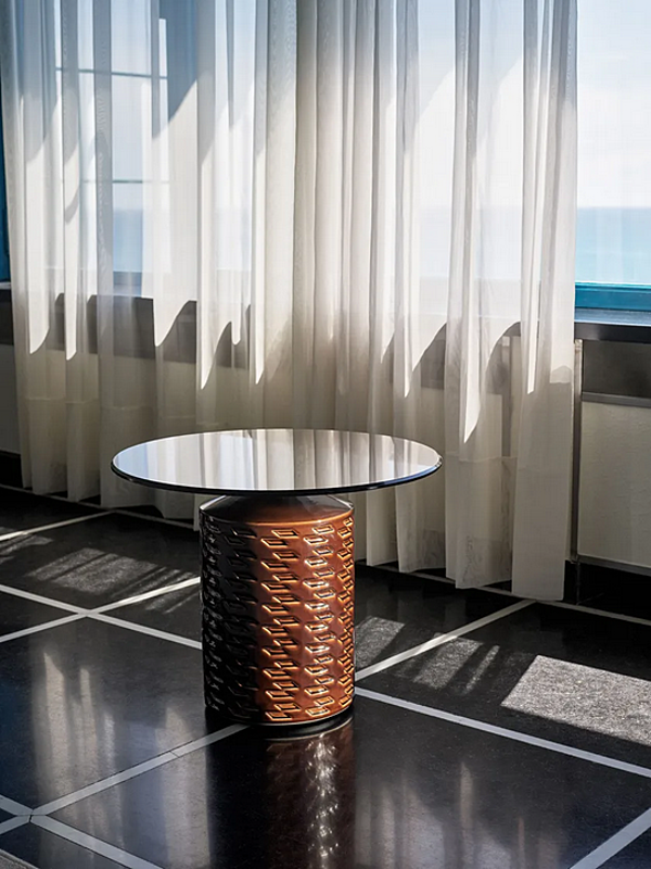 Round coffee table Hishi Potocco TBC THC 871/TBC, 871/THC factory POTOCCO from Italy. Foto №5