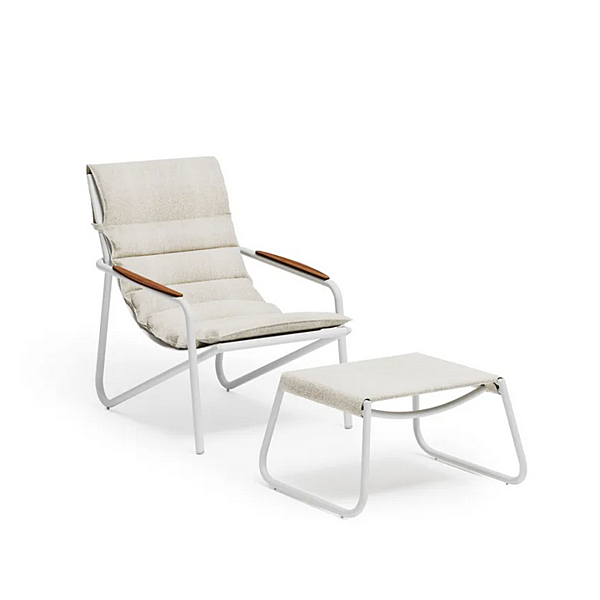 Aluminium deck chair with armrests Atmosphera Zante factory ATMOSPHERA from Italy. Foto №4