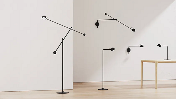 Adjustable metal floor lamp Ixa Artemide factory Artemide from Italy. Foto №9