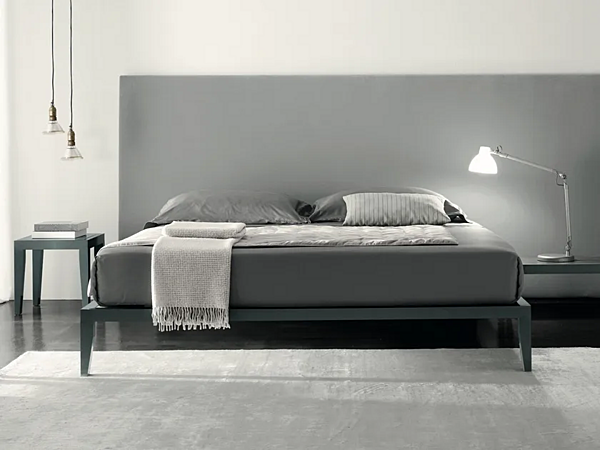 Double bed with upholstered headboard Lera Duomo Design factory Duomo Design from Italy. Foto №1