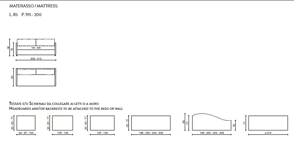 Two-Seater Fabric Sofa Bed Brio Duomo Design factory Duomo Design from Italy. Foto №16