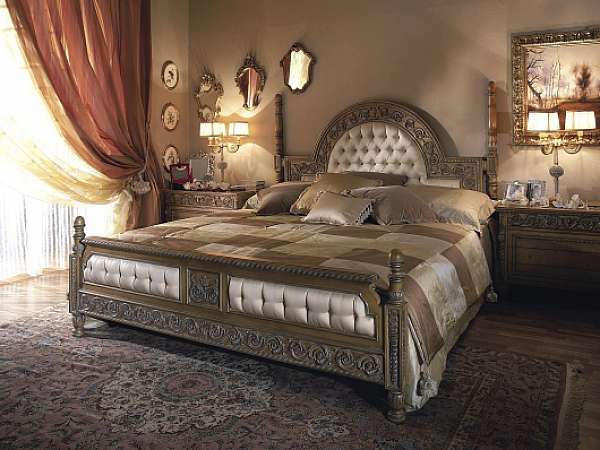 Bed ASNAGHI INTERIORS PC1211 factory ASNAGHI INTERIORS from Italy. Foto №1