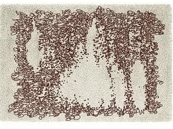 Rectangular Handmade Silk Rug BRABBU Yupik Collection factory BRABBU from Italy. Foto №1