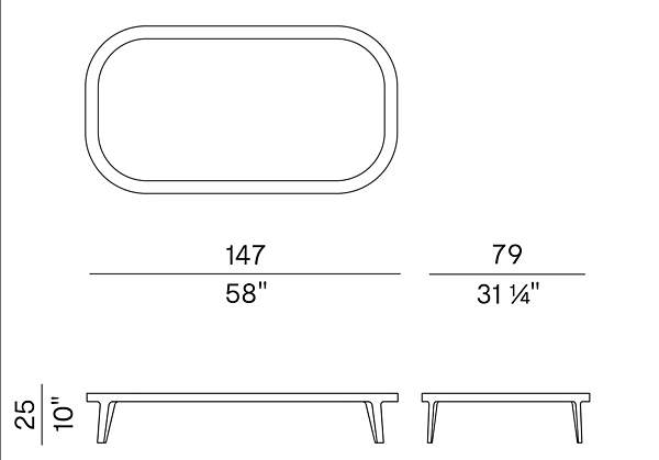 Low rectangular ash coffee table Potocco Spring 841 TBR 841/TBR factory POTOCCO from Italy. Foto №6