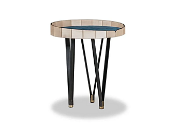 Coffee table Ninfea BAXTER wood and marble factory BAXTER from Italy