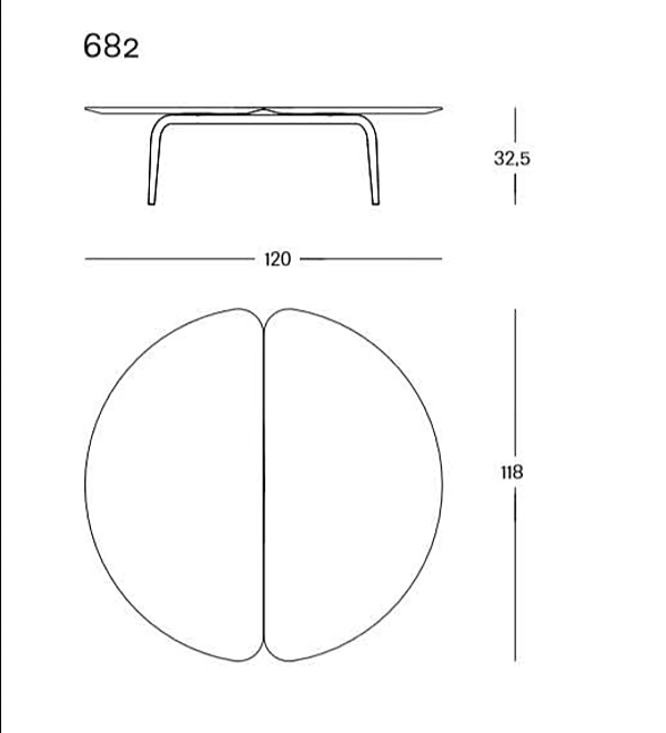 Low marble coffee table Graphium ZANOTTA 682 factory ZANOTTA from Italy. Foto №5