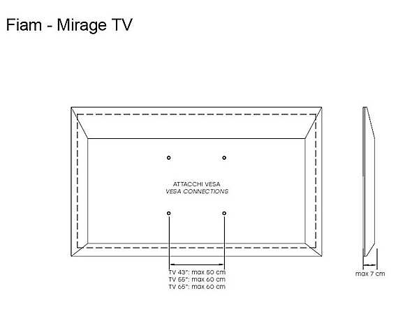 Mirror FIAM MirageTV factory FIAM from Italy. Foto №6