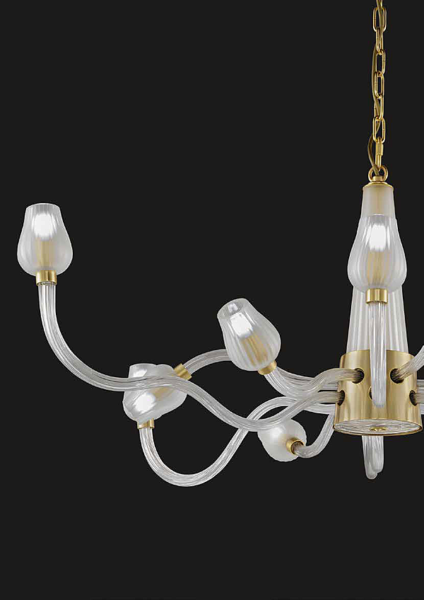 Chandelier at the Salone del mobile DECOR L12 factory EUROLUCE from Italy. Foto №2