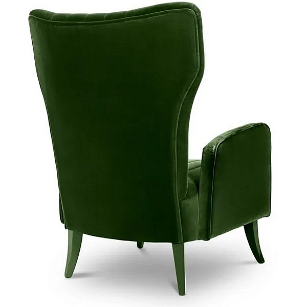 Upholstered Velvet Armchair with Armrests BRABBU Davis factory BRABBU from Italy. Foto №4