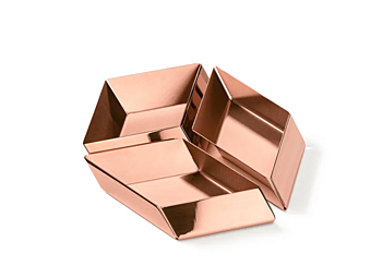 Copper Serving Tray Axonometry GHIDINI1961 factory GHIDINI1961 from Italy