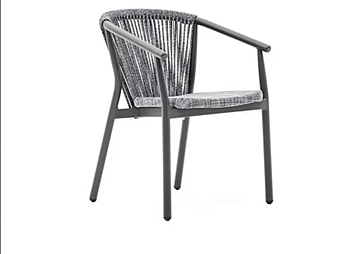 Aluminium garden chair with armrests VARASCHIN Smart 247P/247PS/247PH, 247PL/247PLS/247PLH