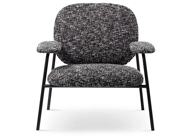 Fabric easy chair with armrests Saba Philo factory SABA from Italy. Foto №2