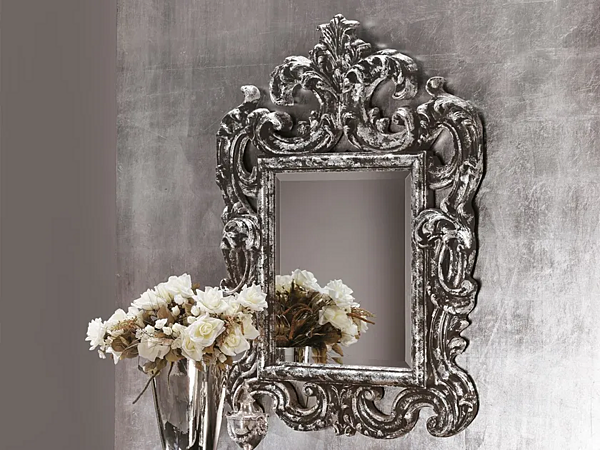 Rectangular Framed Wall Mounted Mirror CASA +39 Prestige 907 factory CASA +39 from Italy. Foto №1