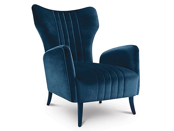Upholstered Velvet Armchair with Armrests BRABBU Davis factory BRABBU from Italy. Foto №9
