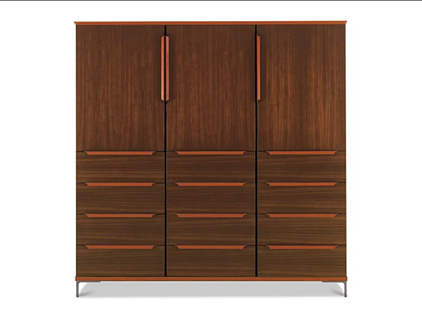Tall wooden office storage unit with drawers I 4 Mariani Paso Doble factory i 4 Mariani from Italy. Foto №1
