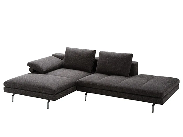 Sectional sofa with removable cover Bruce ZANOTTA factory ZANOTTA from Italy. Foto №2