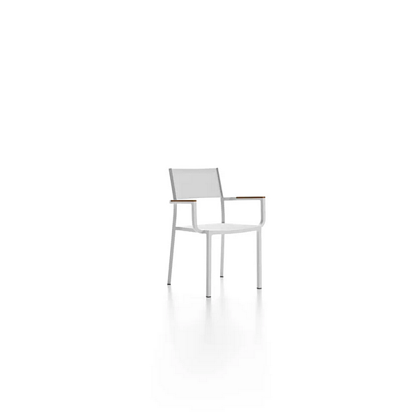 Stackable aluminium garden chair with armrests Atmosphera Sunny SUN.SB. factory ATMOSPHERA from Italy. Foto №5