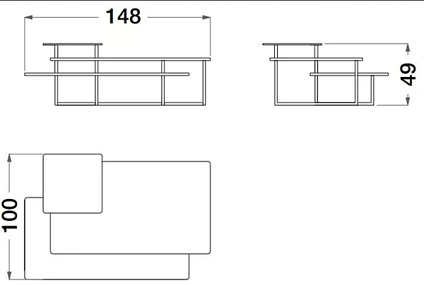 High Side Table Glass and Metal Sesto Senso CPRN HOMOOD S562 factory CPRN HOMOOD from Italy. Foto №2