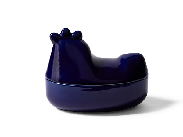Glossy Enamelled Ceramic Storage Box Taac Chicken CASSINA factory CASSINA from Italy. Foto №1