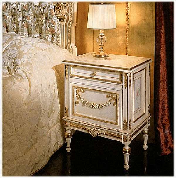 Bedside table CARLO ASNAGHI STYLE 10381 factory CARLO ASNAGHI STYLE from Italy. Foto №1