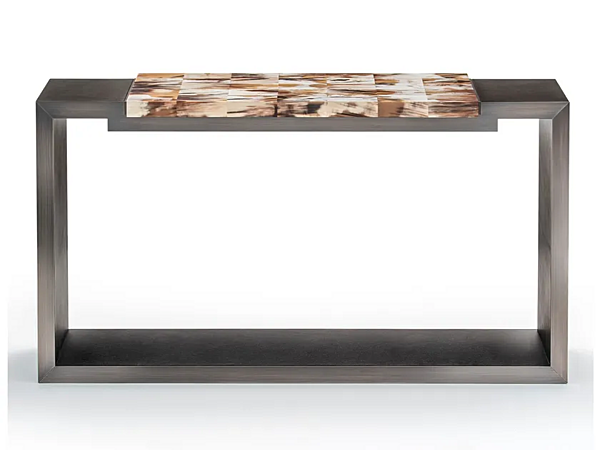 Rectangular leather console table ARCAHORN Essenziale 6020 6020 factory ARCAHORN from Italy. Foto №1