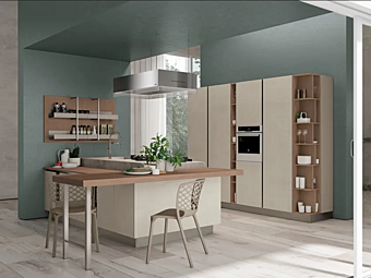 Fitted kitchen Clover Lux 2 LUBE CUCINE factory LUBE CUCINE from Italy