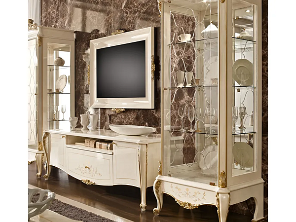 TV cabinet Ricasoli A.R. Arredamenti wood design 954 factory A.R.ARREDAMENTI SRL from Italy. Foto №4