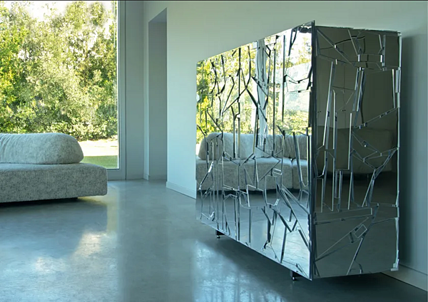 Glass sideboard with doors Edra Scrigno factory EDRA from Italy. Foto №10