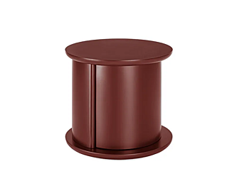 Round wooden coffee table with storage Gallotti&Radice Hide Seek Mini factory Gallotti & Radice from Italy