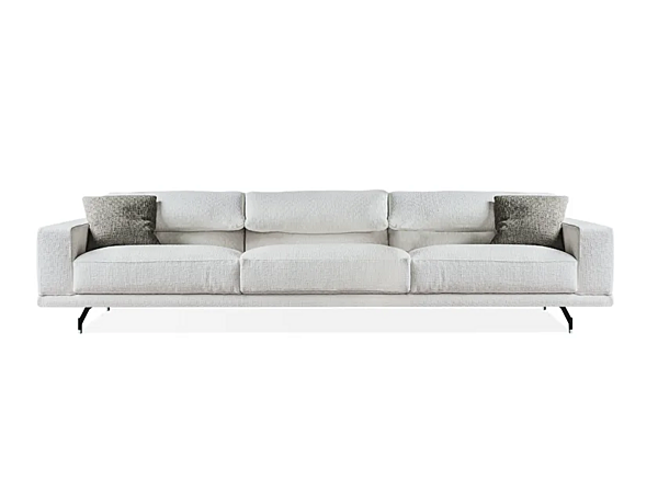 Sofa with headrest in fabric or leather VIBIEFFE 550 Altopiano factory VIBIEFFE from Italy. Foto №1