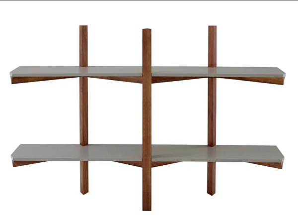 Wall Mounted Floating Wooden Bookcase LIGNE ROSET Biplan 19980016 factory LIGNE ROSET from Italy. Foto №1