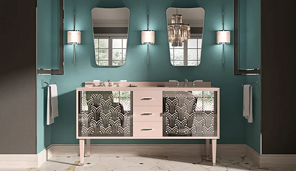 Floor standing wooden vanity unit with doors Park Avenue Cora 3A PKRCORA3AANT factory Park Avenue from Italy. Foto №5