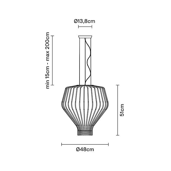 Glass pendant lamp Fabbian Saya F47 A13 15 23 F47 A13/15/23 factory Fabbian from Italy. Foto №4