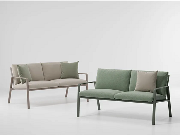 2-Seater Garden Sofa with Cushioned Back KETTAL Park Life factory KETTAL from Italy. Foto №1