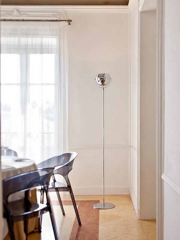 Adjustable Steel Floor Lamp Fabbian Beluga factory Fabbian from Italy. Foto №3