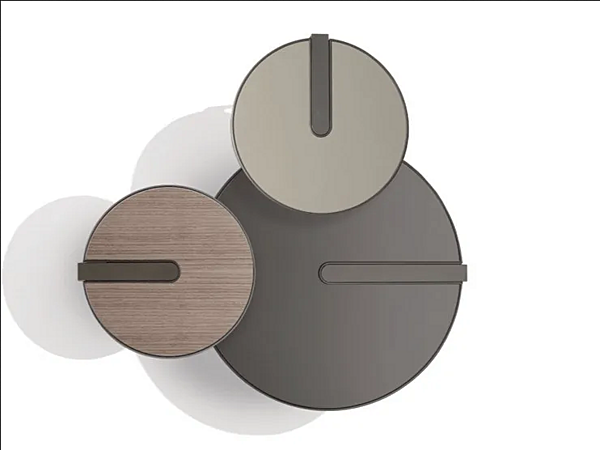 Round metal coffee table Clamp GIORGETTI 71800, 71810, 71830 factory GIORGETTI from Italy. Foto №2