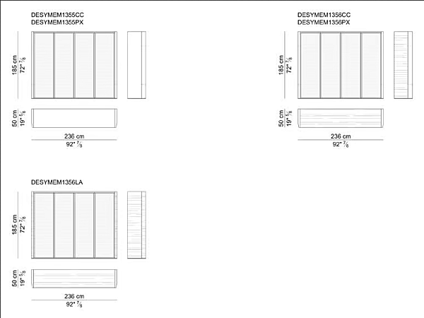 Tall wooden office storage unit with lock i 4 Mariani De Symetria factory i 4 Mariani from Italy. Foto №3