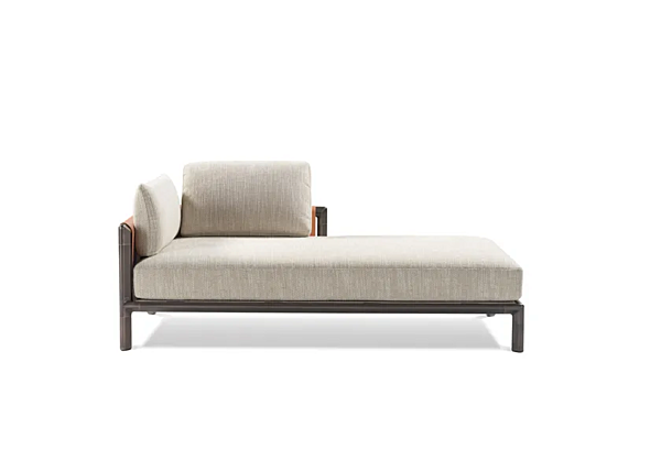 Fabric day bed frame with upholstered back GHIDINI1961 factory GHIDINI1961 from Italy. Foto №7