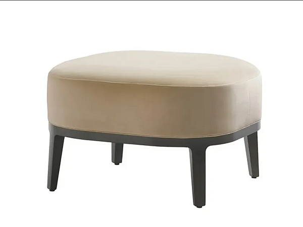 Upholstered fabric footstool Potocco Spring 841 S 841/S factory POTOCCO from Italy. Foto №1